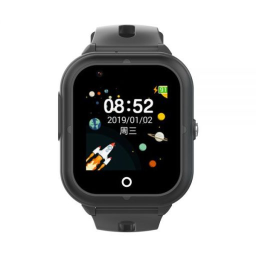 Wonlex CT07S-F fekete, vízálló, wifi, gyerek okosóra GPS nyomkövetővel, magyar menüvel, fiúknak