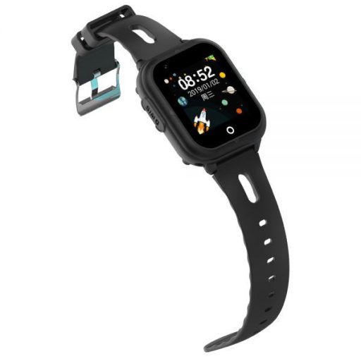 Wonlex CT07S-F fekete, vízálló, wifi, gyerek okosóra GPS nyomkövetővel, magyar menüvel, fiúknak