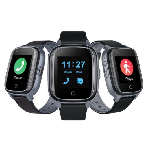 wonlex KT17S GPS nyomkövető senior okosóra időseknek, fekete