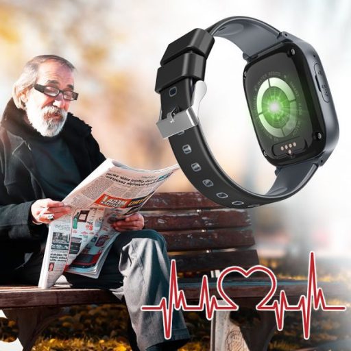 wonlex KT17S GPS nyomkövető senior okosóra időseknek, fekete