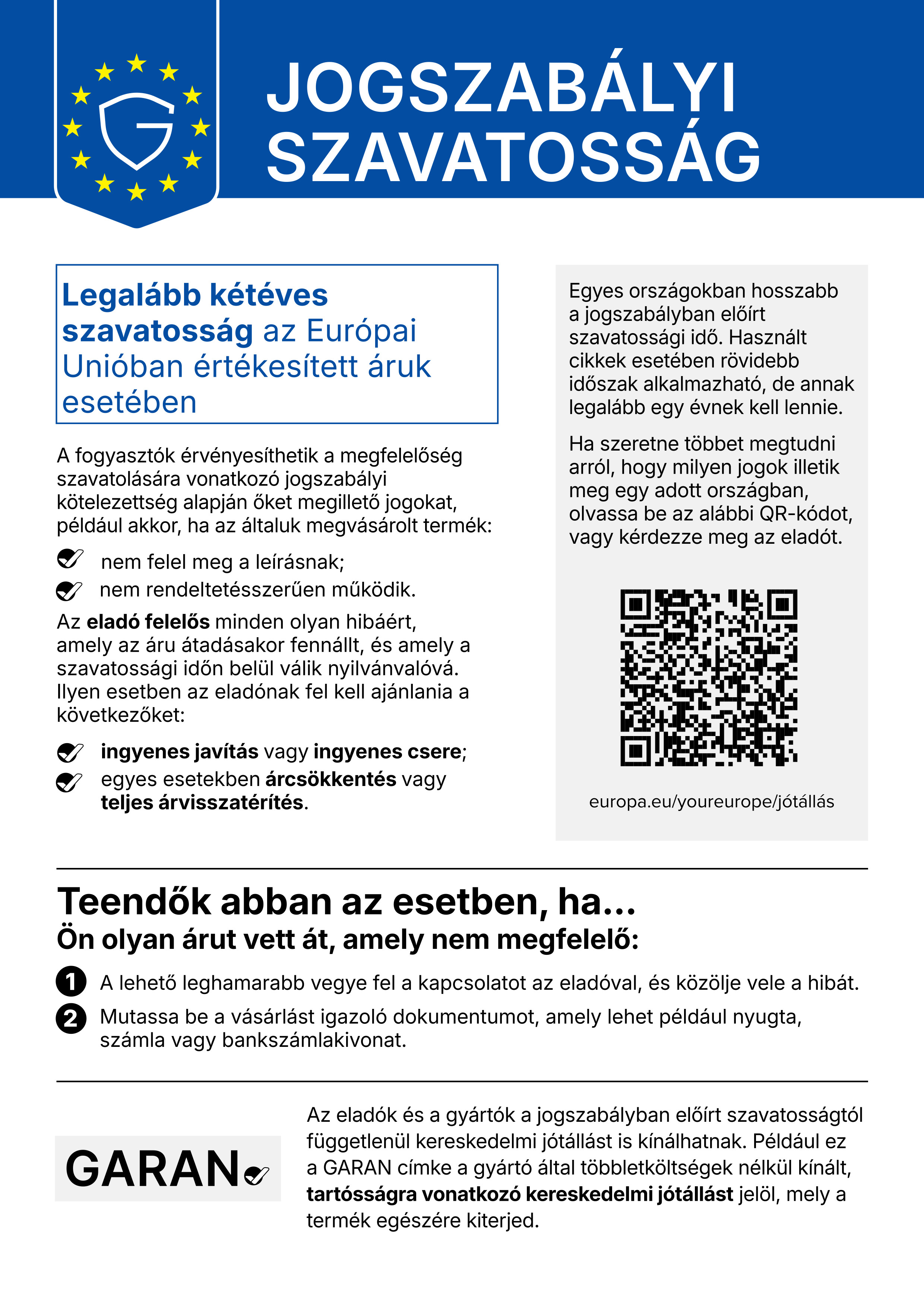 Az Európai Unió hivatalos tájékoztatója